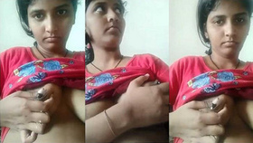 Stunning South Asian wife breastfeeds for her partner