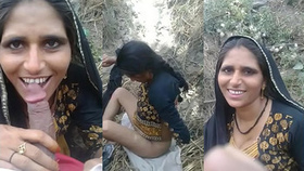 Village bhabi gives oral pleasure to her brother-in-law outdoors