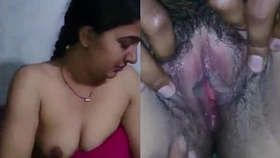 Sonali, the pretty Desi bhabhi, strips and kisses a fortunate man