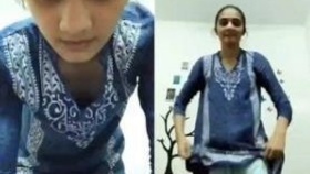 Charming Pakistani woman in a sensual recording