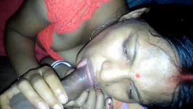 Indian wife's passionate oral sex with husband's friend