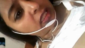 Indian beauty pleasuring herself during a video chat