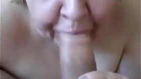 Amateur Granny Gives Great Blowjob