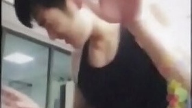 Chinese hot fitness instructor hot dance during live streaming
