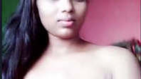 Indian wife reveals all and gets naughty on camera