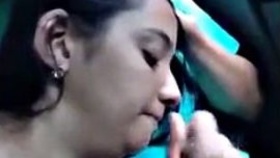 Two beautiful women from India showcase their superb oral skills on a car