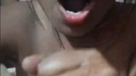 Sensual video chat between a man and an attractive woman from India
