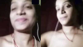 Indian college girl reveals her curves and intimate parts during a video chat