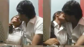 Intimate moments of Dhaka university lovers in secluded room