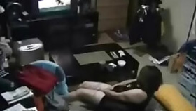 Hidden cam caught my mom masturbating watching a porno