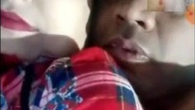 Indian bhabi engages in sexual activity with an elderly man in a low-quality video