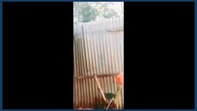 Indian matron from village takes sensual bath