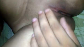 First-time solo play for pretty college girl watched by her guys