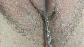 Tight pussy masturbation with dripping wet girl