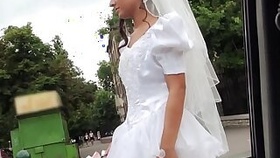 Sexy bride Amirah gets pussy banged by a big cock stranger