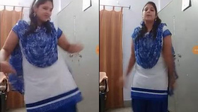 Punjabi beauty showcasing her assets while dancing