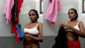 Telugu aunt reveals her breasts and vagina to her partner