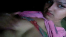 A seductive Indian beauty indulges in risqué behavior on film