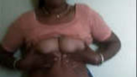 Indian housekeeper displays her breasts and intimate area