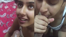Indian college girlfriend's oral sex and facial cumshot with recorded sound