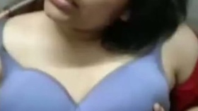 Indian beauty with big breasts craving for pleasure