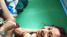 Indian wife from Surat, Bhavnagar gives oral pleasure to a large penis