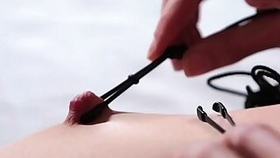 BDSM sub Kristina Rose nipples tortured