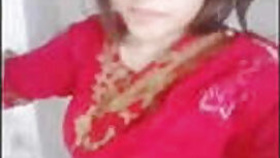 Sexy Girl Record Selfie For Bf