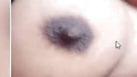 Female shamelessly flashes her XXX tits in close up Desi solo man porn