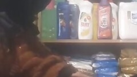 Desi Milf squeezes shopkeeper's tits