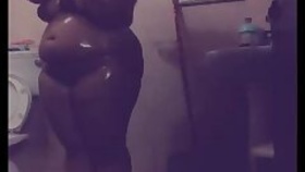 Desi auntie's bathing