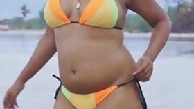 Jillik Roy in a bikini at Mandarmani Beach