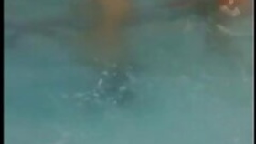 Pakistani couple in the pool naked