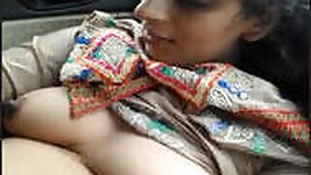 Desi Randi Bushra nude in the car 2 video 1