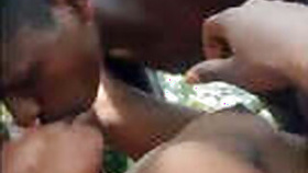 Adivasi lovers fuck outdoors in the jungle