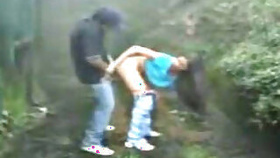 Mangalore horny amateur couple fucks cancer and cum in windy rainy forest
