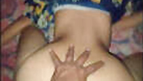 Desi Teenager Behind