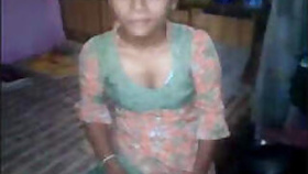 Copulation session with a horny Indian lady