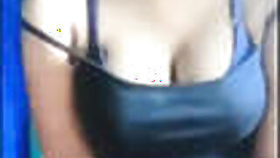 Milky Aisha teases busty cleavage on Tango